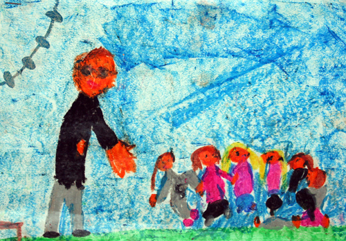 Dibujo de Sara Fayos Oltra, CEIP Rafael Altamira, Quatretonda, Valencia .