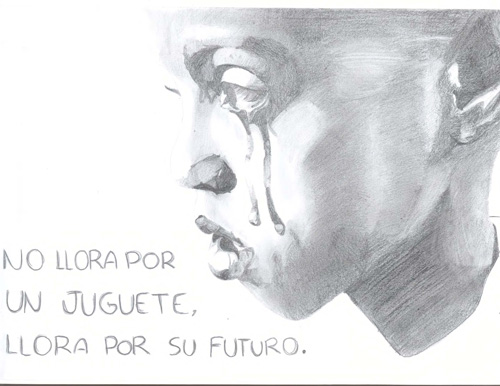 Dibujo de Aurora Tomás Samper, Instituto Las Fuentes, Villena, Alicante.