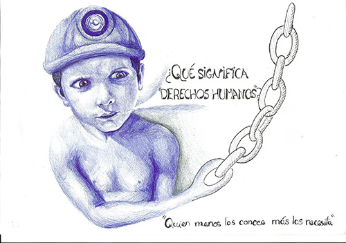Dibujo de Ramón Fandos Planelles del IES Profesor Broch i Llop, de Vila-Real, Castellón.