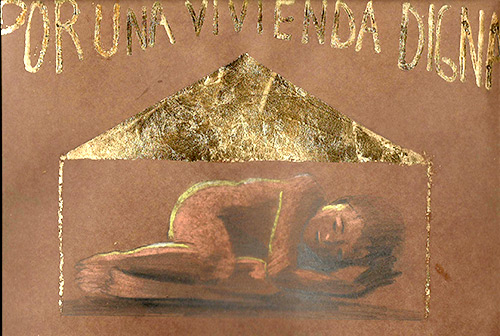 Dibujo de Edison Vladimir Gavilanes Secaira del IESO Reyno de Navarra, de Azagra, Navarra.