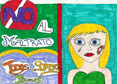 Dibujo de María Fernández Cano del CEIP Andalucía, de Santa Mª del Águila, El Egido, Almería.