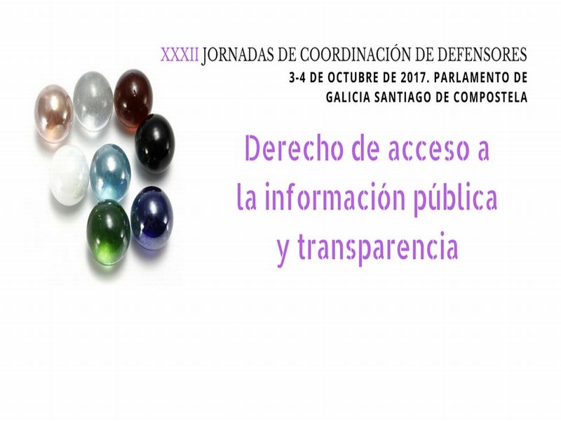 Cartel XXXII Jornadas de Coordinación Defensores del Pueblo