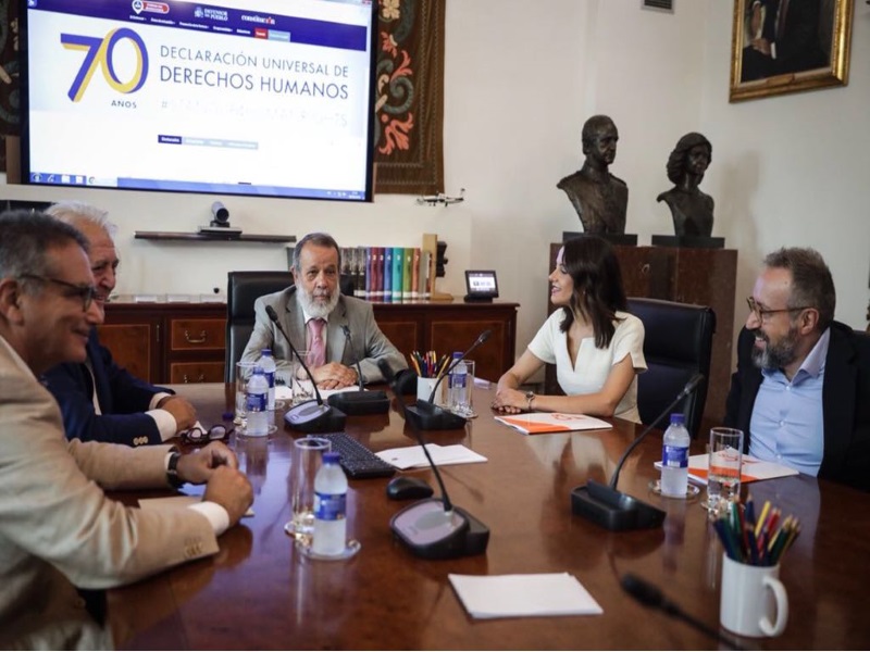 Reunión del Defensor del Pueblo (e.f.) , Francisco Fernández Marugán, con representantes de Ciudadanos