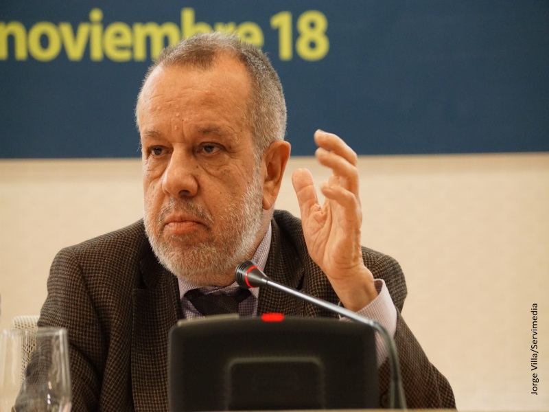 El Defensor del Pueblo (e.f.), Francisco Fernández Marugán, en la clausura de CEOMA