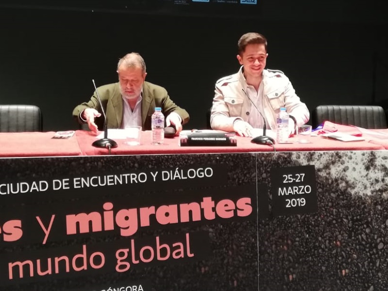 Intervención del Defensor del Pueblo (e.f.), Francisco Fernández Marugán, en Congreso Migraciones Córdoba celebrado entre el 25 y el 27 de marzo 2019