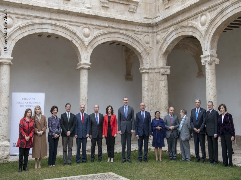 Foto de grupo de la celebración de la VIII los Premios Derechos Humanos Rey de España