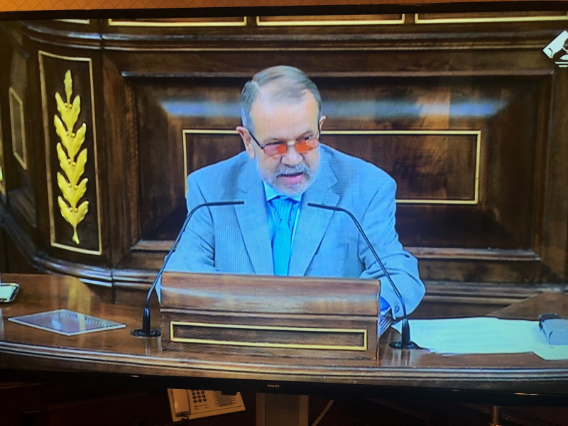 Francisco Fernández Marugán presenta el Informe Anual 2020 en el Pleno de Congreso de los Diputados