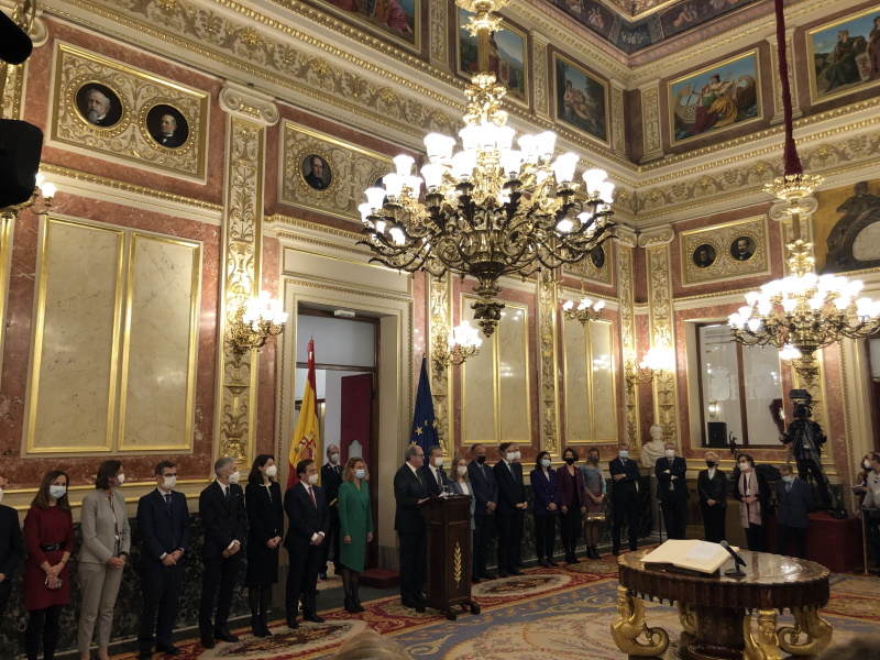 toma de posesión de Gabilondo, vista general