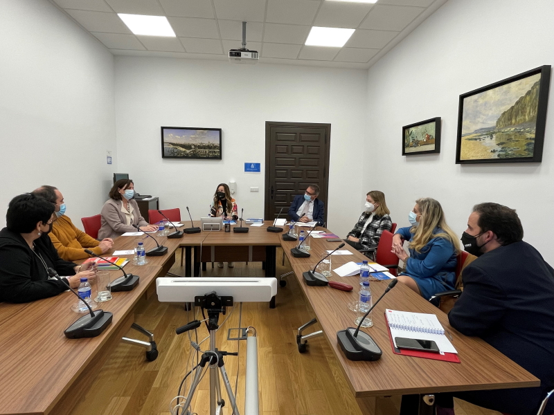 Encuentro de la Adjunta Primera, Teresa Jiménez-Becerril, recibe a representantes del Observatorio de Violencia Digital