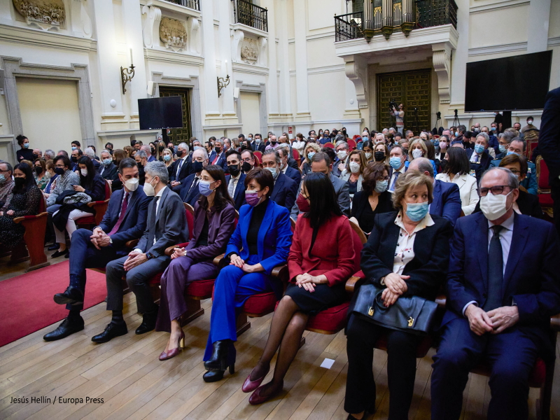 Ángel Gabilondo asiste a un acto de reconocimiento y honor a las víctimas del terrorismo