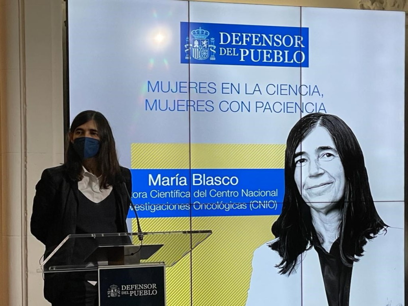 Intervención María Blasco en el acto Mujeres en la Ciencia