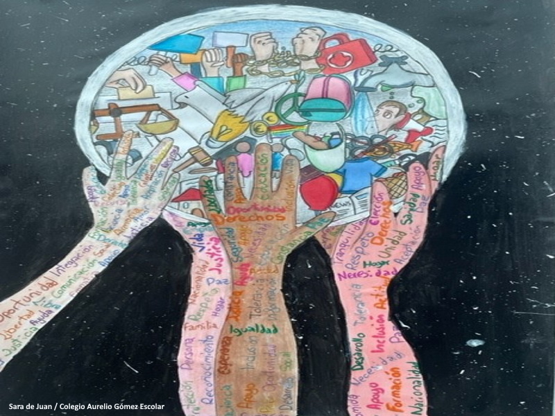Dibujo de Sara de Juan, colegio Aurelio Gómez Escolar