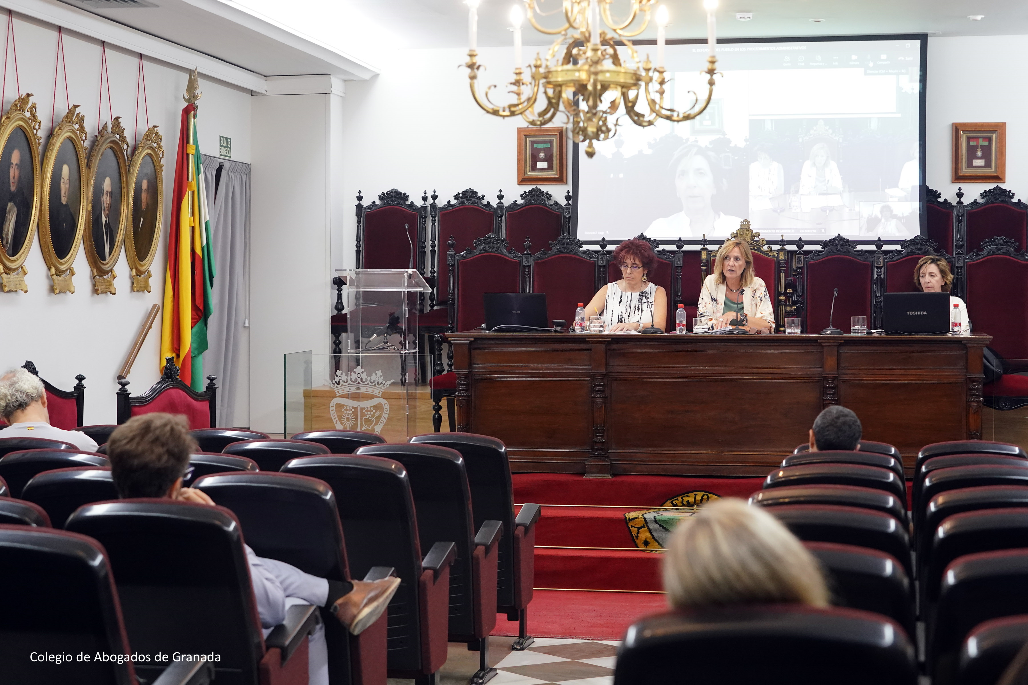 Patricia Bárcena imparte una conferencia en el Colegio de Abogados de Granada