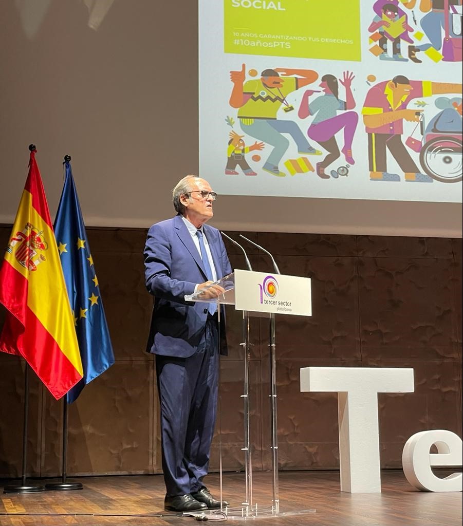 El Defensor del Pueblo, Ángel Gabilondo, interviene en el acto conmemorativo del 10º aniversario de la Plataforma del Tercer Sector