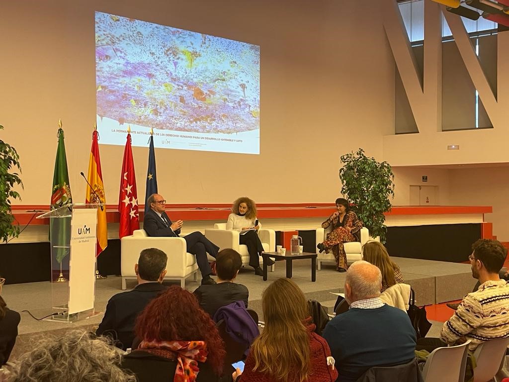 El Defensor del Pueblo, Ángel Gabilondo y la directora de SEO/Bird Life, Asunción Ruiz dialogan en la Universidad Autónoma sobre desarrollo sostenible y derechos humanos