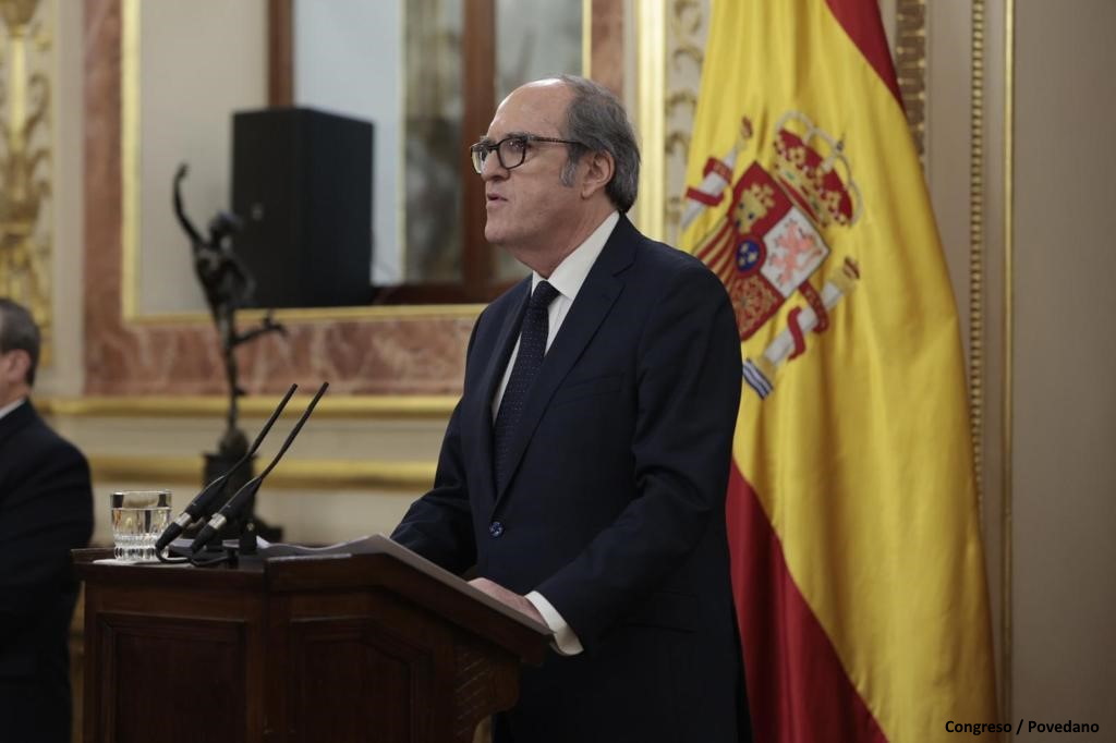 El Defensor del Pueblo, Ángel Gabilondo, durante su intervención en el Congreso por el 40 Aniversario de la institución Defensor del Pueblo