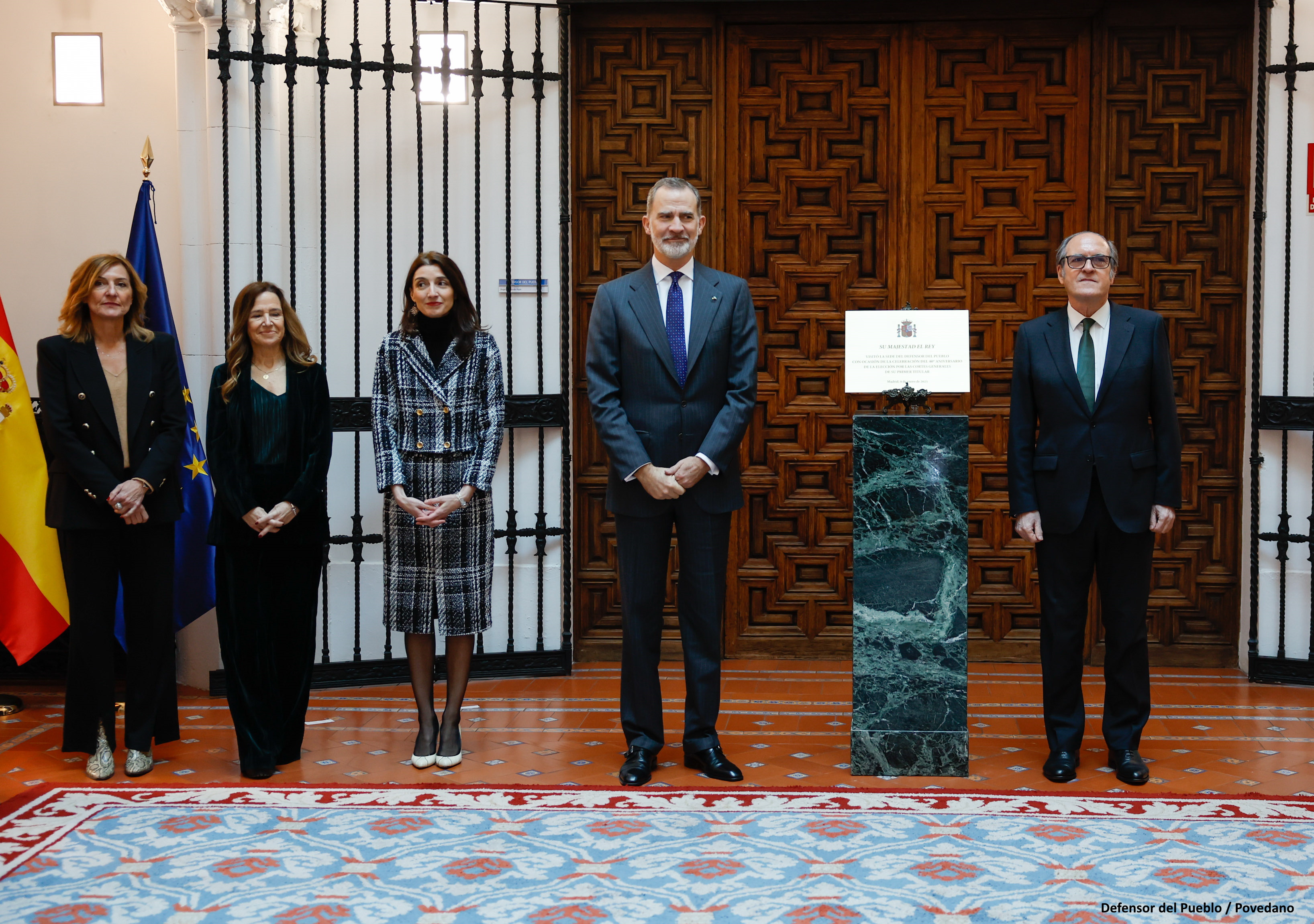 El Defensor del Pueblo y el Rey en el 40 Aniversario de la institución del Defensor del Pueblo