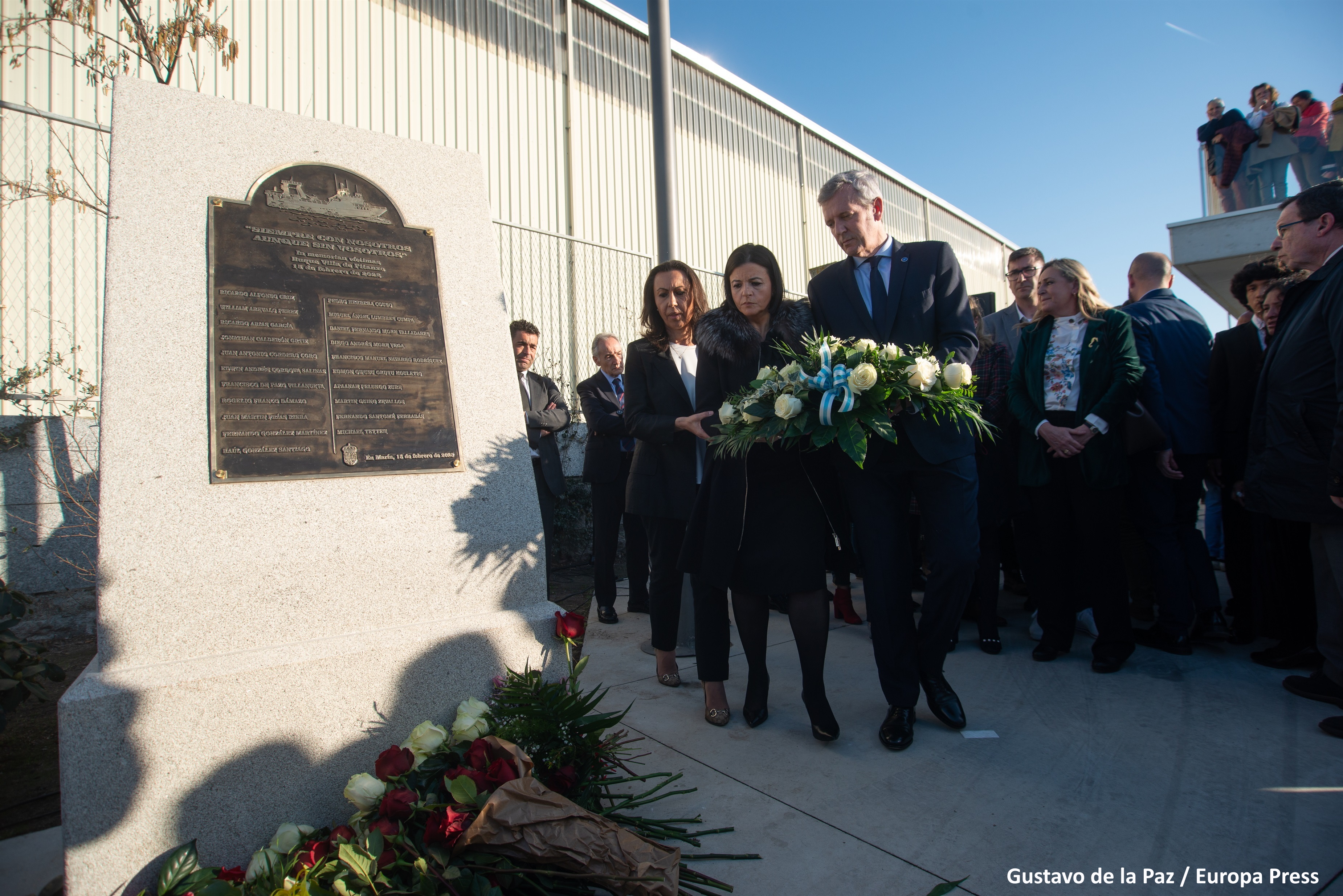 Homenaje a los marineros fallecidos en el Villa Pitanxo