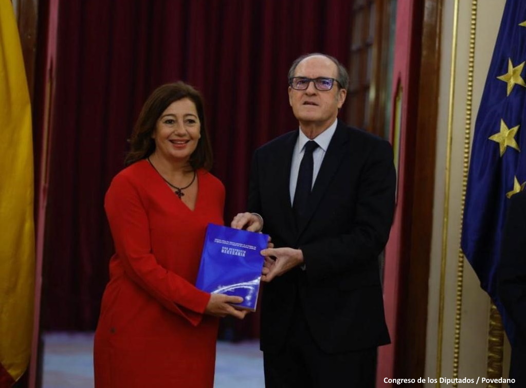 El Defensor del Pueblo, Ángel Gabilondo entrega a la presidenta de las Cortes, Francina Armengol el “Informe sobre abusos sexuales en el ámbito de la Iglesia católica”, Una respuesta necesaria