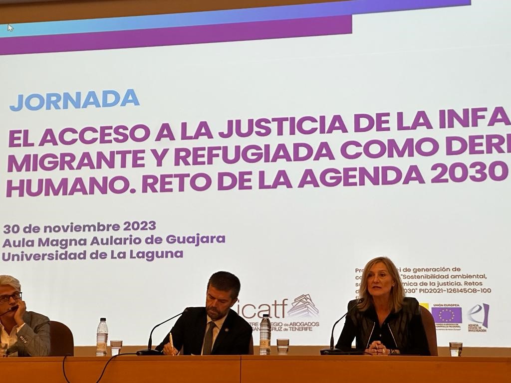 La adjunta segunda, Patricia Bárcena inaugura una jornada sobre el acceso a la justicia de la infancia migrante y refugiada