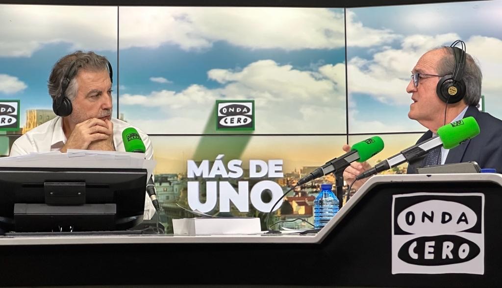 El Defensor del Pueblo, Ángel Gabilondo, en el programa Más de Uno de Onda Cero con Carlos Alsina