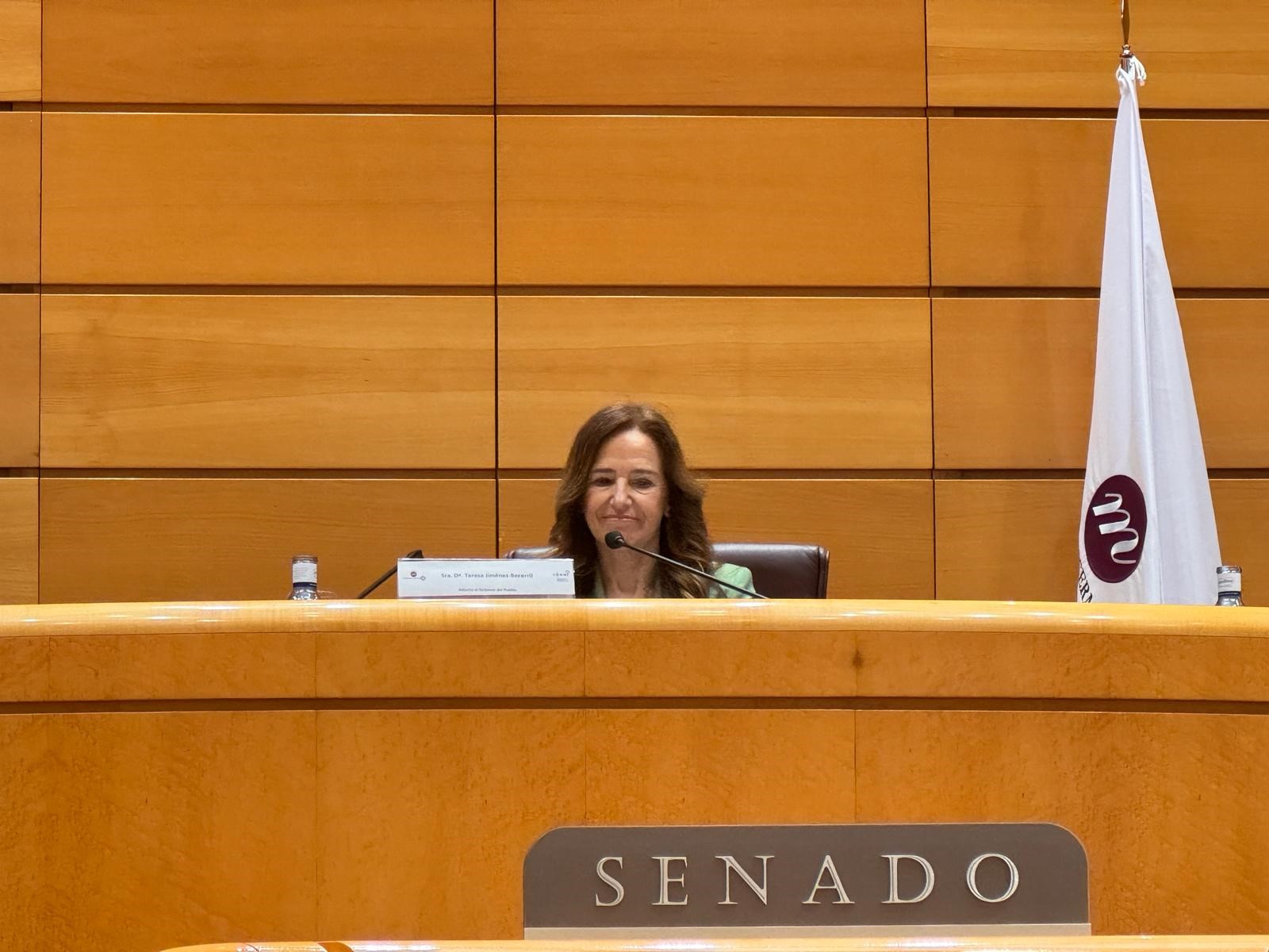 La adjunta primera, Teresa Jiménez Becerril, participa en el acto “Parlamento de las Mujeres con Discapacidad”