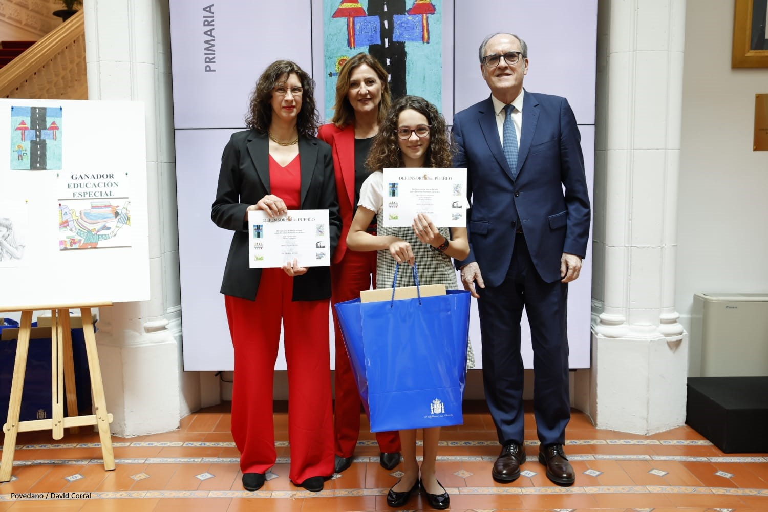 El Defensor del Pueblo, Ángel Gabilondo, interviene en la entrega de premios del Concurso de Dibujos de Derechos Humanos