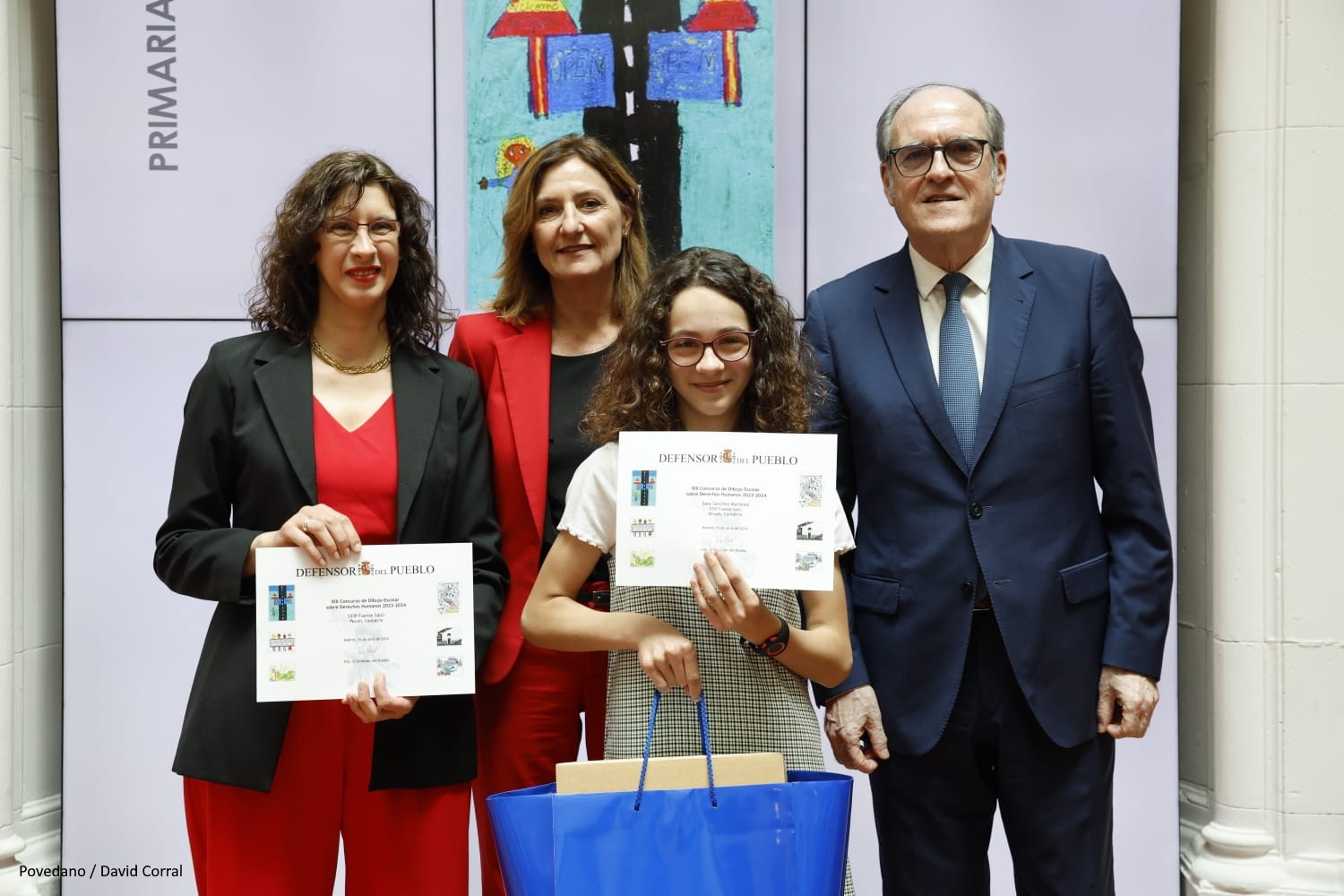 El Defensor del Pueblo, Ángel Gabilondo, interviene en la entrega de premios del Concurso de Dibujos de Derechos Humanos