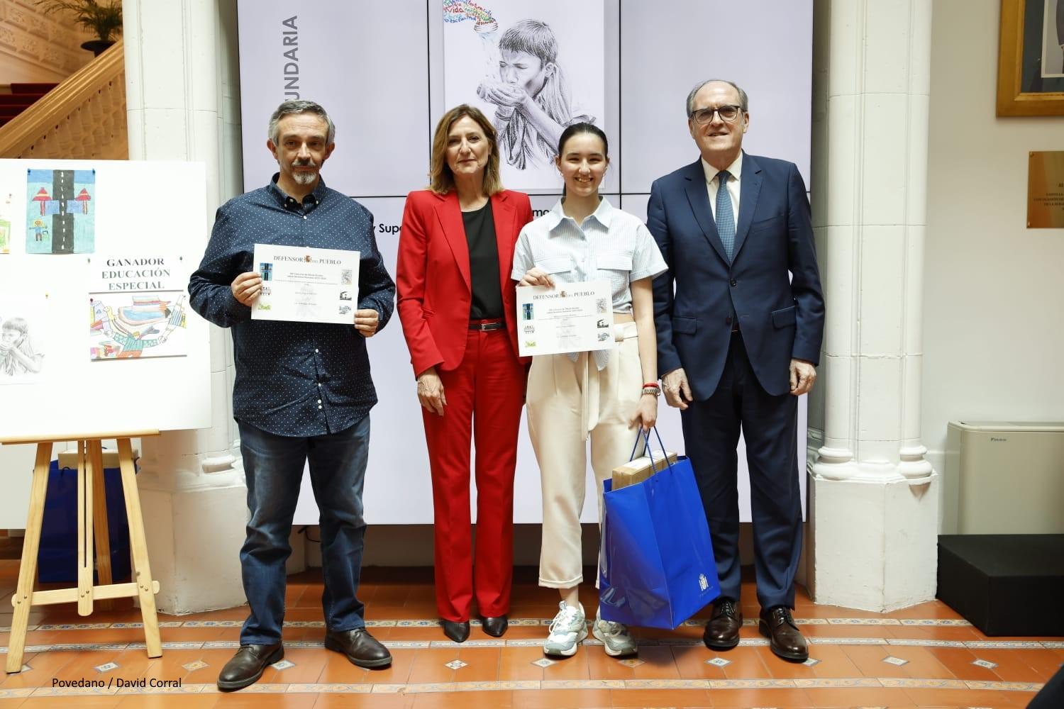 El Defensor del Pueblo, Ángel Gabilondo, interviene en la entrega de premios del Concurso de Dibujos de Derechos Humanos