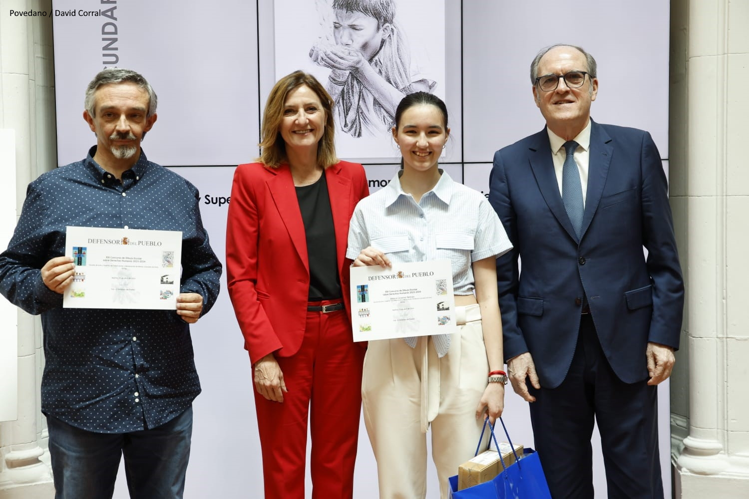 El Defensor del Pueblo, Ángel Gabilondo, interviene en la entrega de premios del Concurso de Dibujos de Derechos Humanos