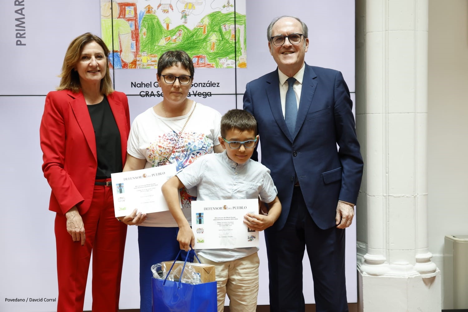 El Defensor del Pueblo, Ángel Gabilondo, interviene en la entrega de premios del Concurso de Dibujos de Derechos Humanos