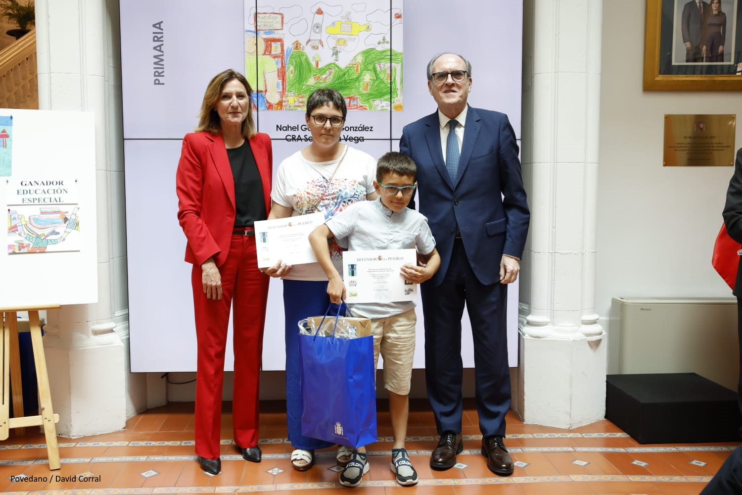 El Defensor del Pueblo, Ángel Gabilondo, interviene en la entrega de premios del Concurso de Dibujos de Derechos Humanos