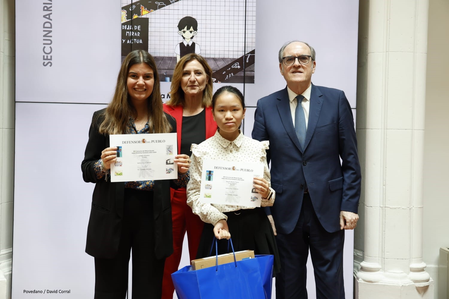 El Defensor del Pueblo, Ángel Gabilondo, interviene en la entrega de premios del Concurso de Dibujos de Derechos Humanos