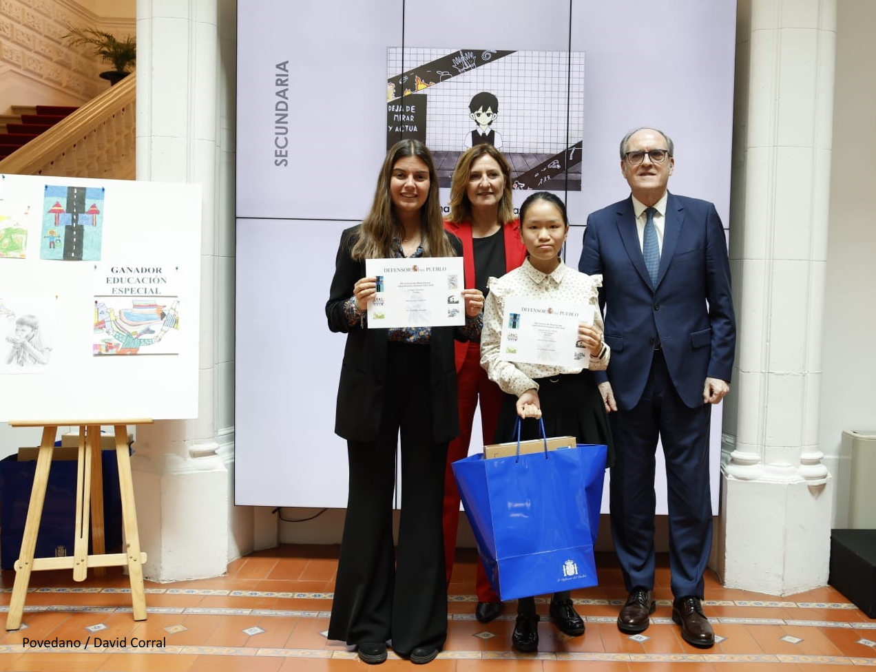 El Defensor del Pueblo, Ángel Gabilondo, interviene en la entrega de premios del Concurso de Dibujos de Derechos Humanos