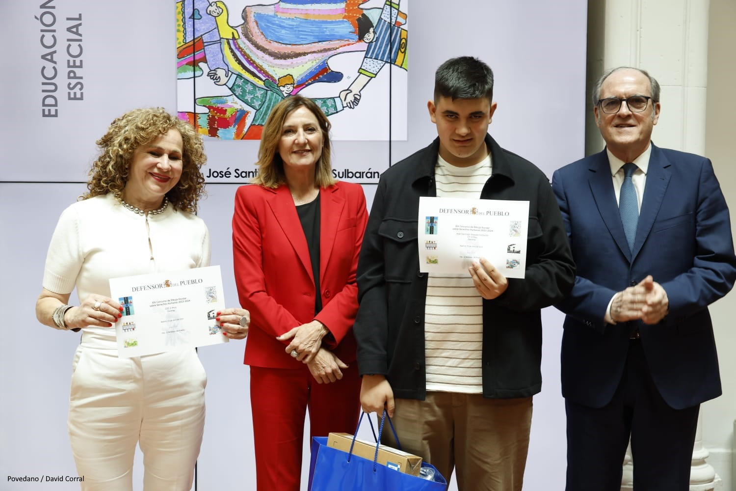 El Defensor del Pueblo, Ángel Gabilondo, interviene en la entrega de premios del Concurso de Dibujos de Derechos Humanos