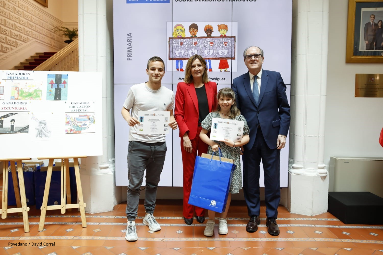 El Defensor del Pueblo, Ángel Gabilondo, interviene en la entrega de premios del Concurso de Dibujos de Derechos Humanos