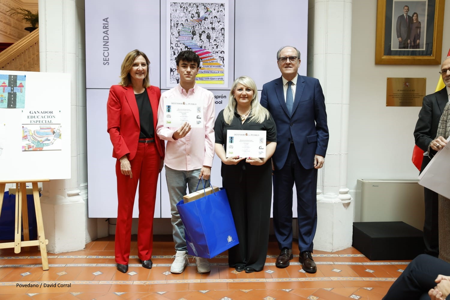 El Defensor del Pueblo, Ángel Gabilondo, interviene en la entrega de premios del Concurso de Dibujos de Derechos Humanos