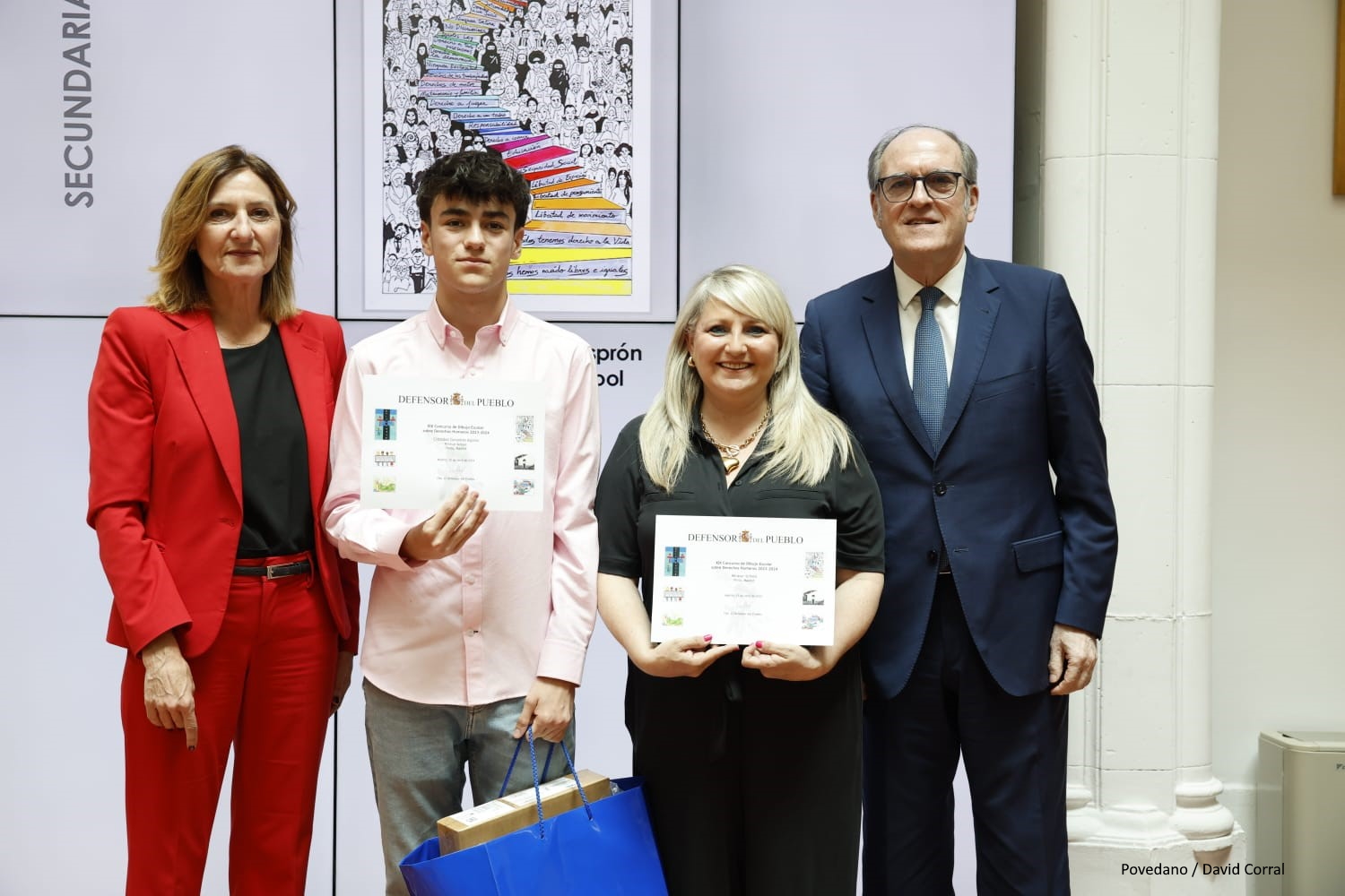 El Defensor del Pueblo, Ángel Gabilondo, interviene en la entrega de premios del Concurso de Dibujos de Derechos Humanos