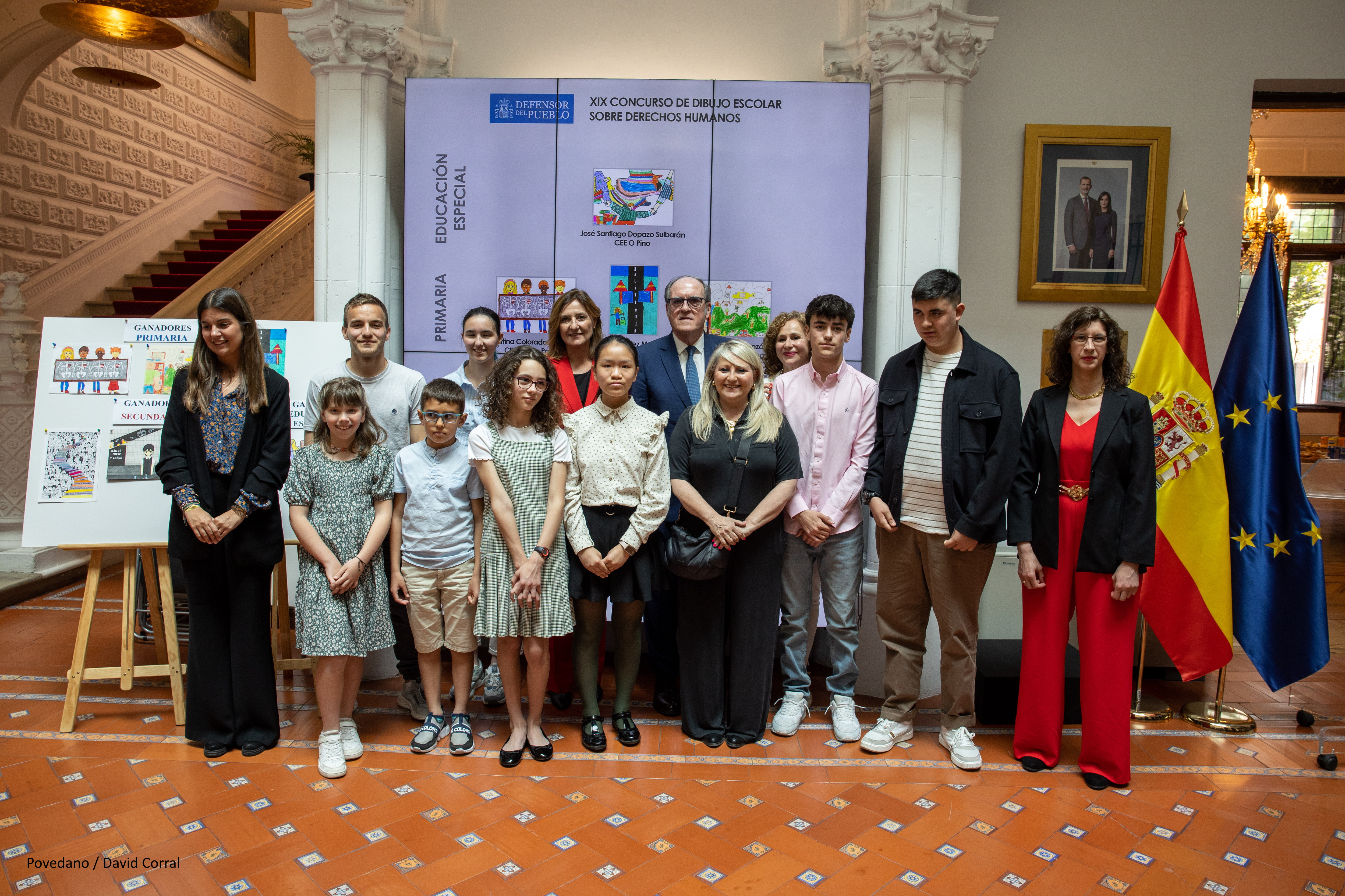 El Defensor del Pueblo, Ángel Gabilondo, interviene en la entrega de premios del Concurso de Dibujos de Derechos Humanos