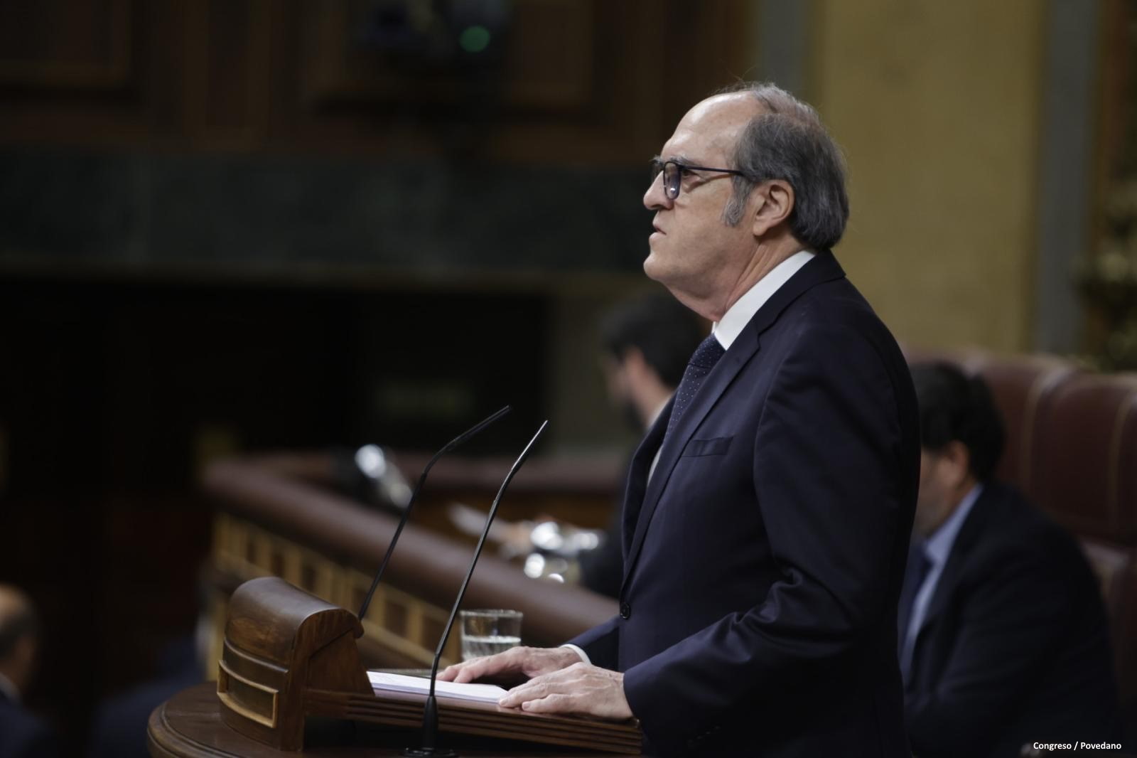 Intervención de Ángel Gabilondo en el Pleno del Congreso