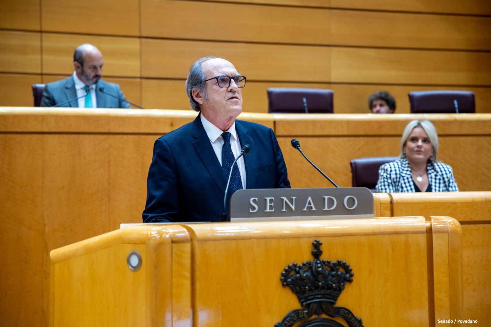 El Defensor del Pueblo, Ángel Gabilondo, presenta en el Pleno del Senado los informes 2022 y 2023 de la institución