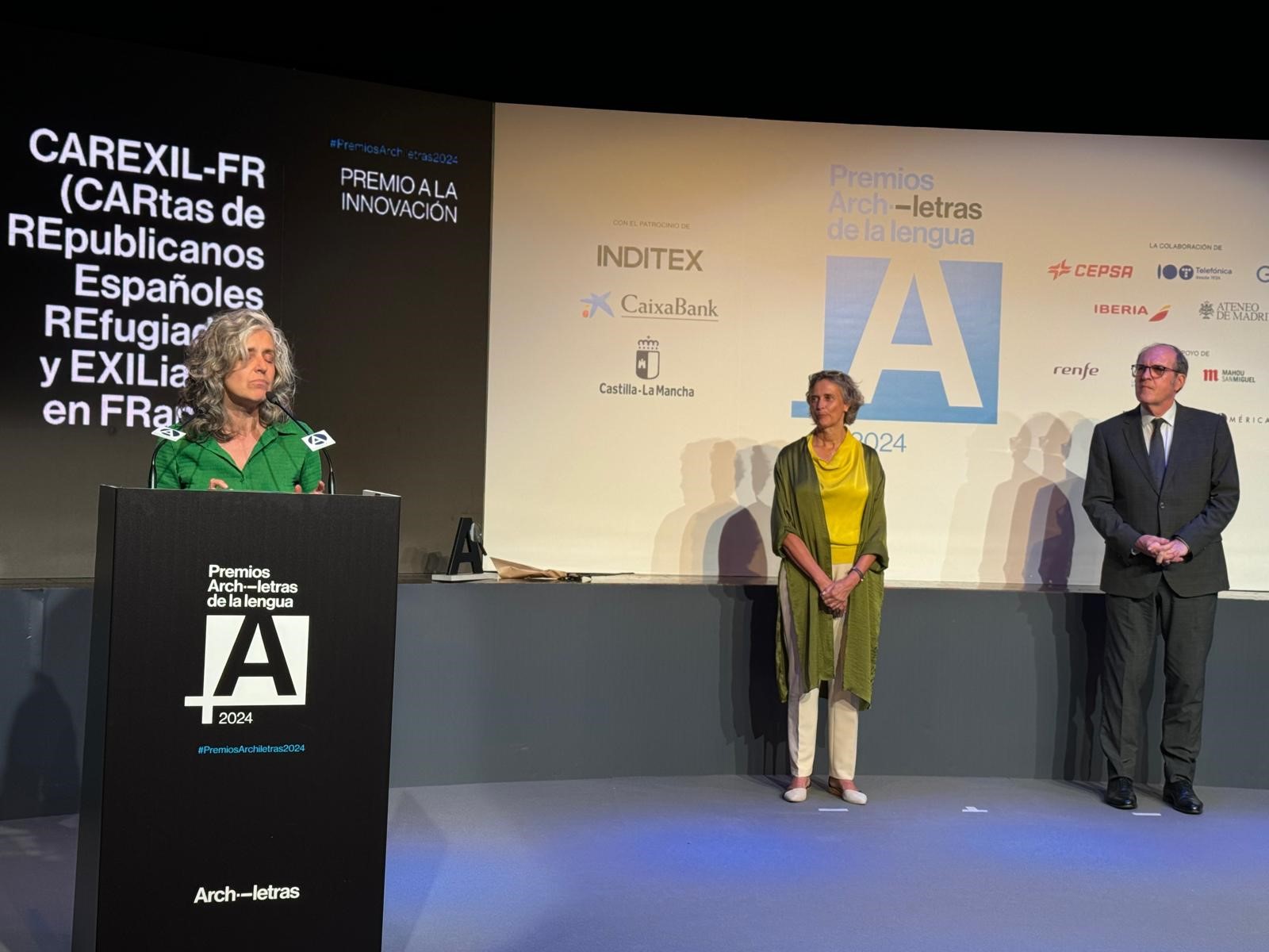 Intervención de Marta López Izquierdo en la III Premios Archiletras de la Lengua
