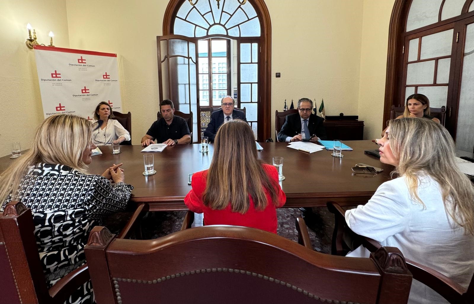 Ángel Gabilondo reunido con el equipo de la Diputada del Común en Canarias