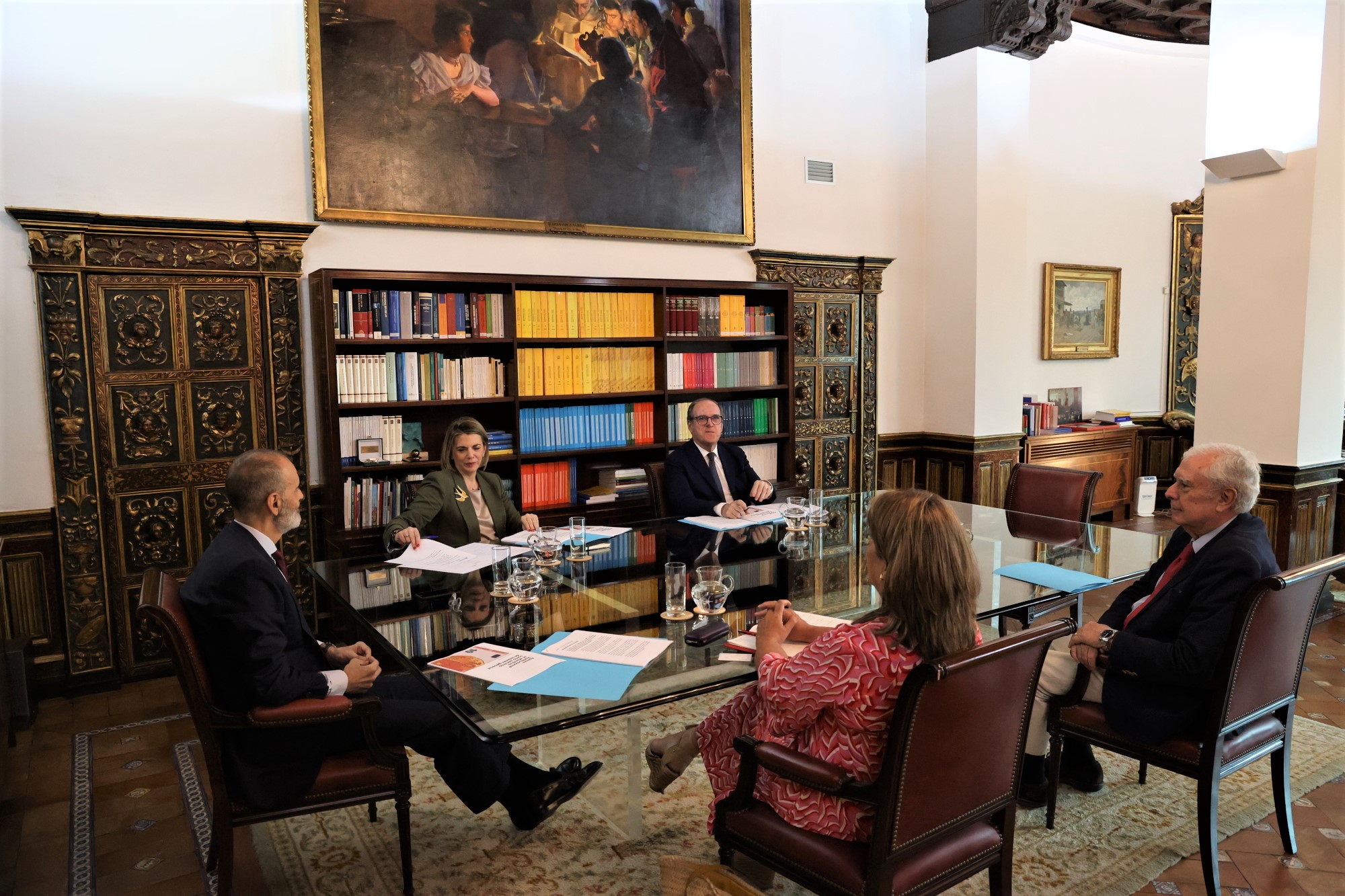 Reunión de Ángel Gabilondo con el presidente de la Plataforma Denaria