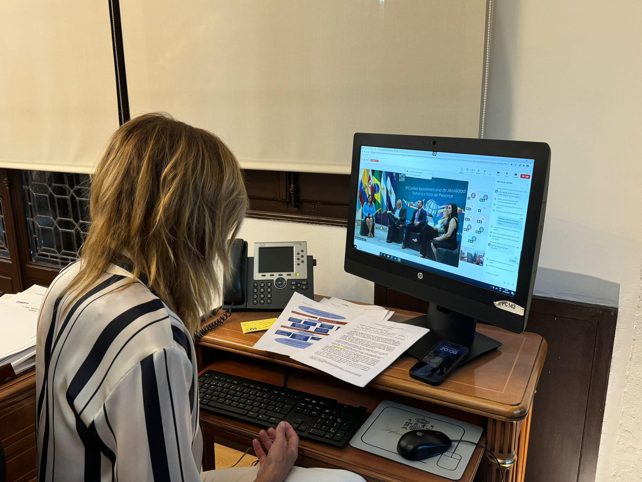 Patricia Bárcena participa por videoconferencia en la VI Cumbre Iberoamericana de Movilidad Humana y Trata de Personas