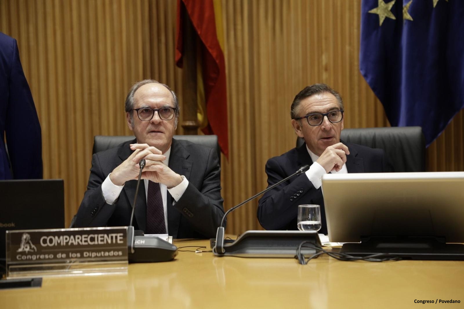 Ángel Gabilondo, Defensor del Pueblo, durante la comparecencia en el Congreso de los Diputados