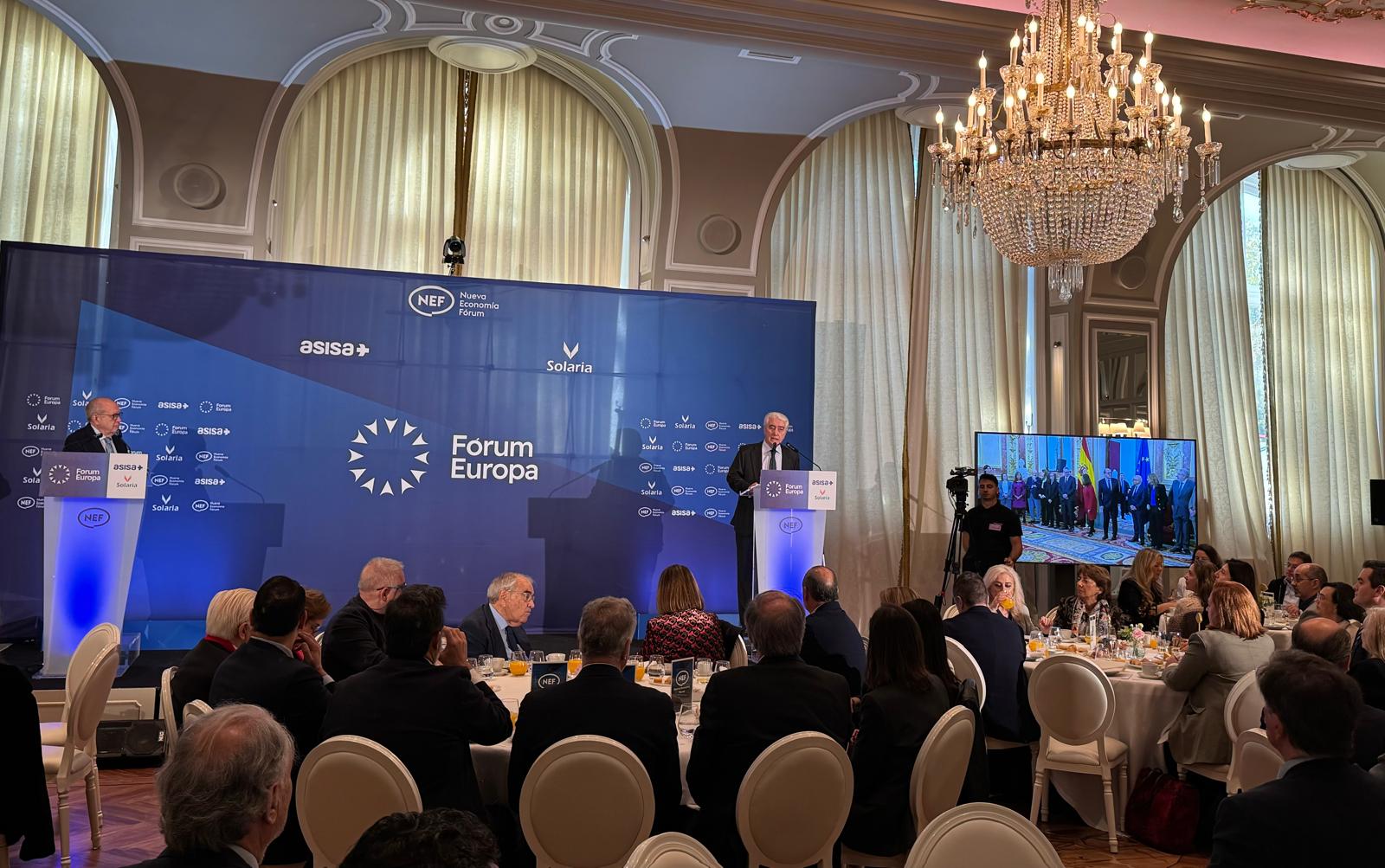 Intervención de Suárez Pertierra en los desayunos informativos de Nueva Economía Fórum