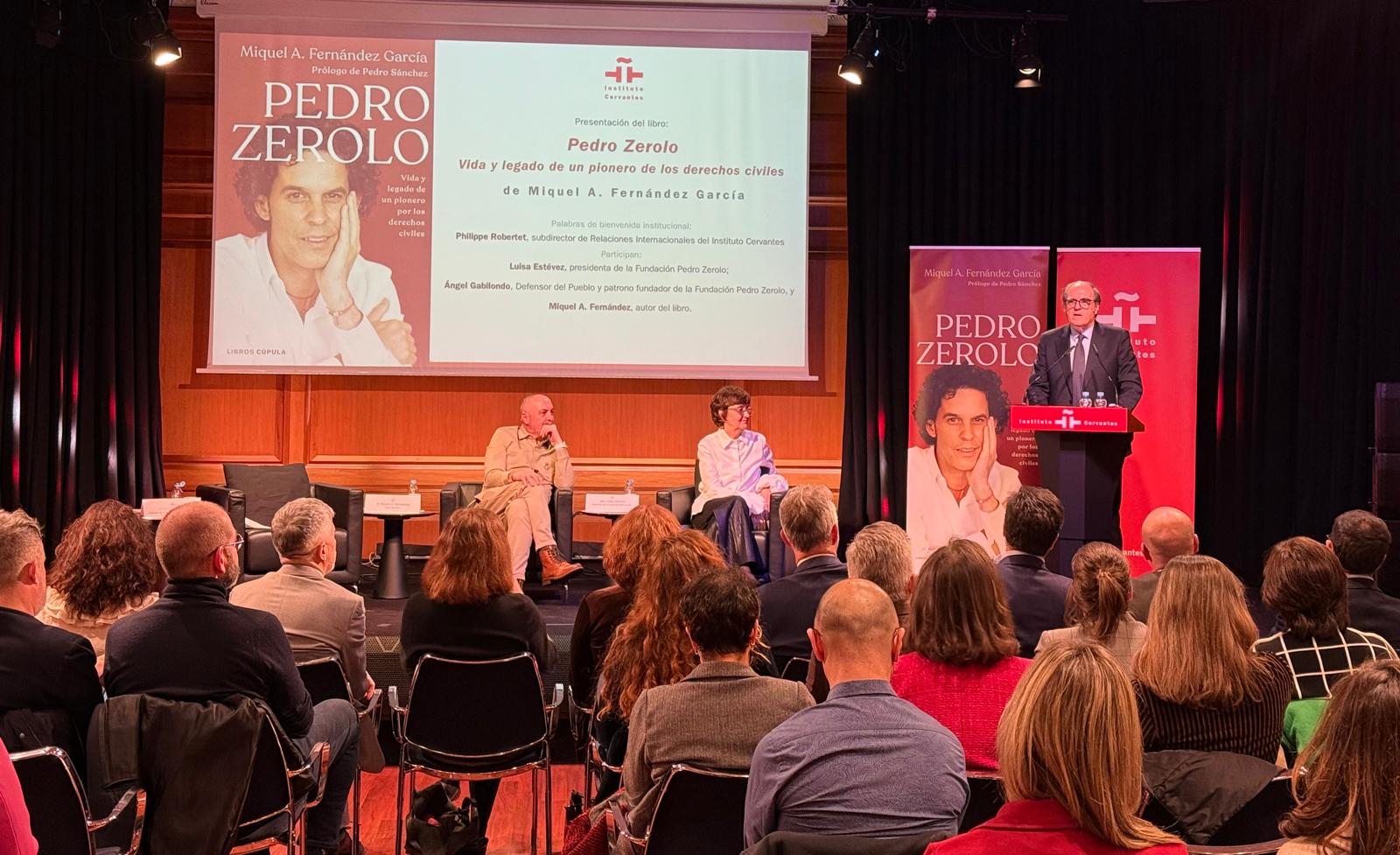 Intervención del Defensor del Pueblo en la presentación del libro sobre Pedro Zerolo