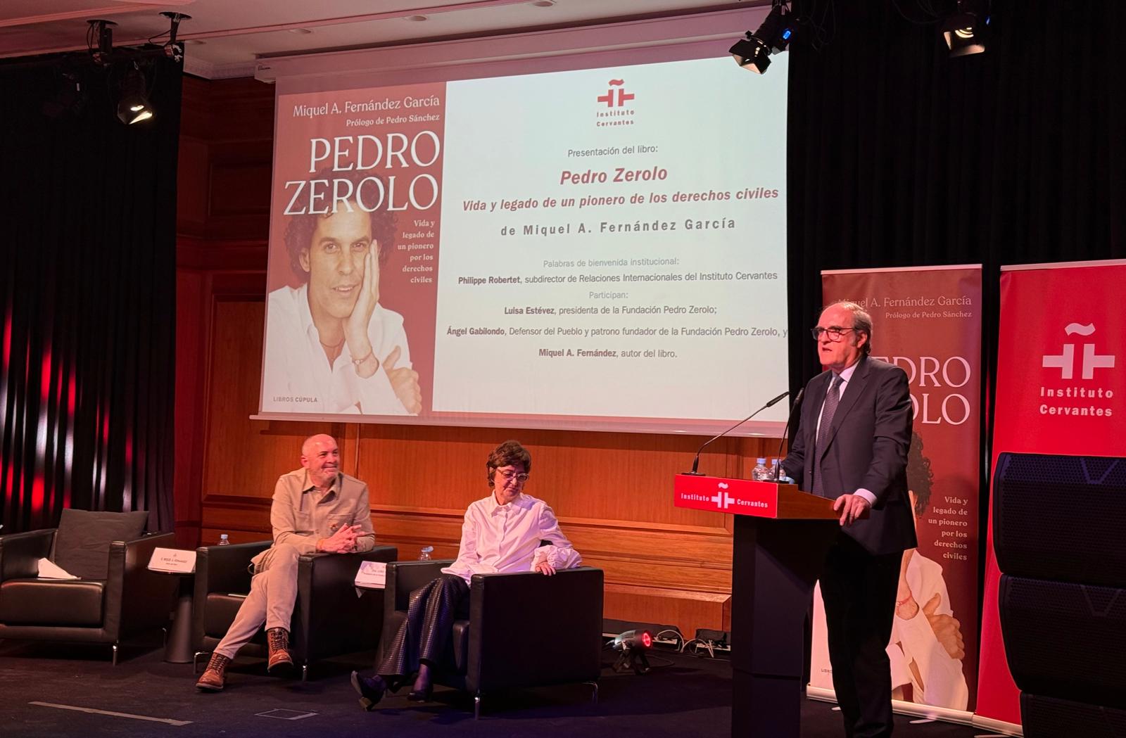 Intervención del Defensor del Pueblo en la presentación del libro sobre Pedro Zerolo