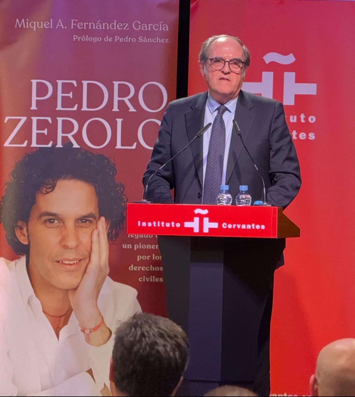 Intervención del Defensor del Pueblo en la presentación del libro sobre Pedro Zerolo